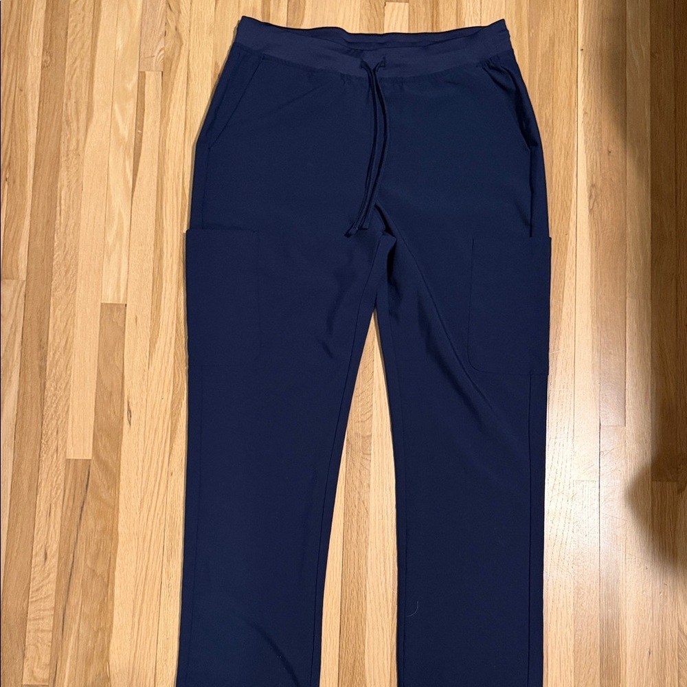 Men's Dark Navy Drawstring Joggers with Front Pockets